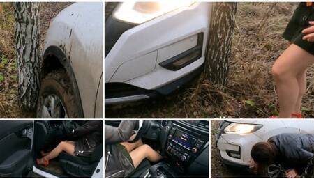 PREMIRE: SexyJulia seriously crushes her car in real road accident