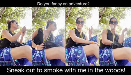 Sneak out to smoke with me in the cenote woods!