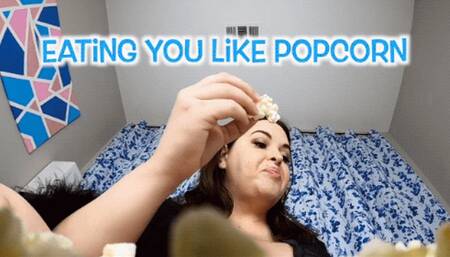 Eating You Like Popcorn - An unaware giantess scene featuring: vore, GTSV, tiny man POV, shrinking fetish, and ignore fetish - 1080 MP4
