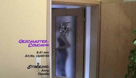 Best friends feet on the couch