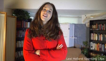 Lexi Makes A Spanking Bet