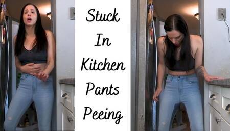 Stuck In Kitchen Pants Peeing- WMV