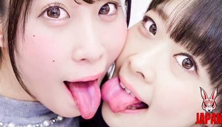 Wet, Wet, Long Tongue Dance with Miori HARA and Momona AINO