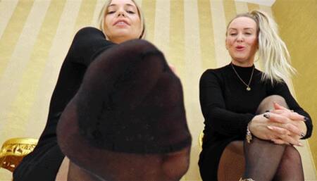 Whose nylon feet smell more intense? - small version