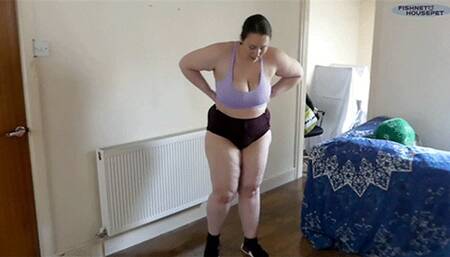 BBW Pathetic Work Out Attempt (WMV)