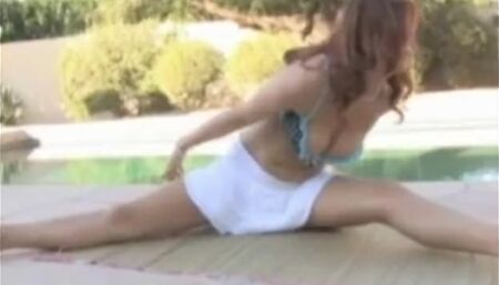 Sexy Redhead Hottie Jayden Cole Strips off her Lingerie while Doi