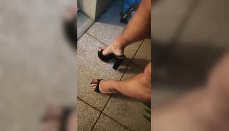 My Feet with High Heels on