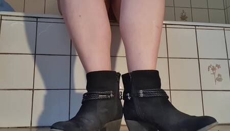 Bare Stinky Feet From Ankle Boots