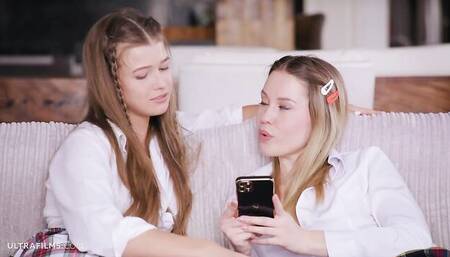 Erika Eden and Olivia Sparkle's young (18+) trailer by Ultra Films
