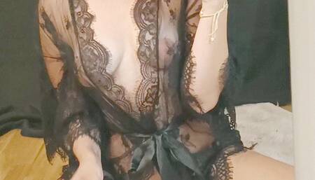 Misses Penny smokes and gets horny