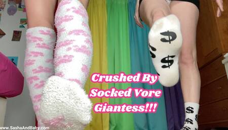 POV Tiny Crushed By Socked Giantess