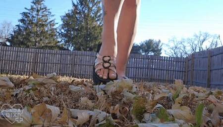 Step-Sisters Foliage Covered Feet [MP4 - 1080p]