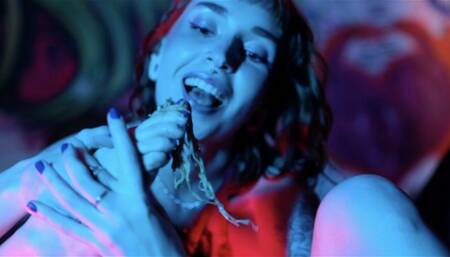 Sexy Feet Crushing Cup Noodles