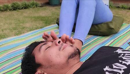 Foot smother Abi vs April. Part 2