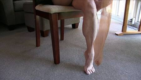 Lilly, the stockings, the stool