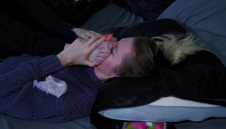 Step-Bro Smothers Me With His Stinky Feet