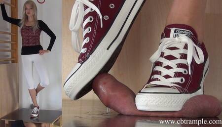 Merciless Trampling in Converse by Alina - with Cumshot Compilation (SD)