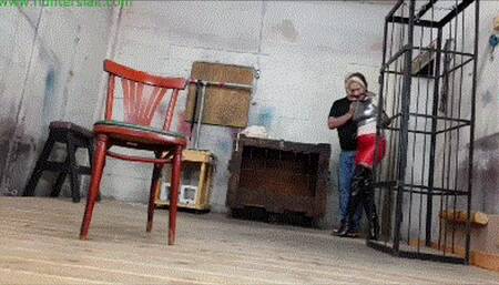 Sinister squat strappado with her bound tits tied to her knees (MP4 HD 6000kbps)