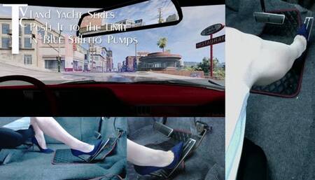 Land Yacht Series: Push It to the Limit in Blue Stiletto Pumps (mp4 1080p)