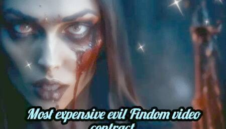 Most Expensive Evil Findom video contract