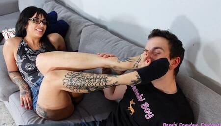 Bri's Stinky Sock Punishment