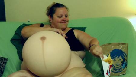 Massive BBW Preggo Belly Masturbation