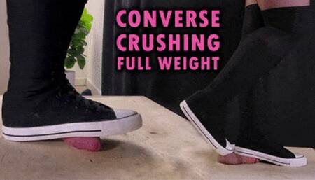 Cock Crushing Full Weight in High Converse Shoes (Edited Version) - TamyStarly - Bootjob, Shoejob, Ballbusting, CBT, Trampling, High Heels, Crush, Crushing