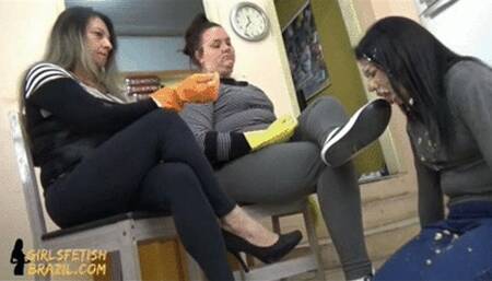 Humiliation Loser Slave Girl by Sofia BBW and Veronica # 1080 HD