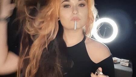 Smoking fetish sexy elegant dress