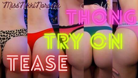 Thong Try-On Tease