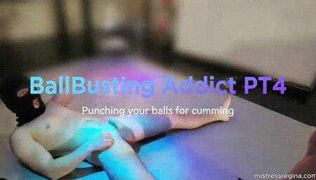 BallBusting Addict PT4 - Punching your balls for cumin
