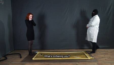 Treatment of depression with latex vacuum bed with vibration and myostimulation