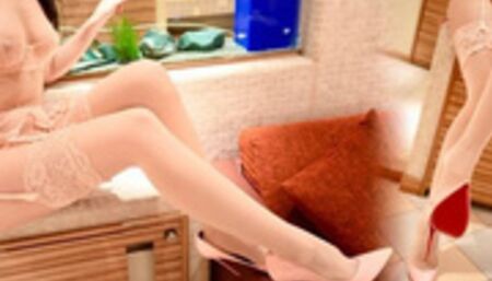 Apple Creampie High heels Stockings 10 Pink Temptation