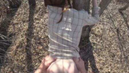 Fucked my big-ass stepsister in nature