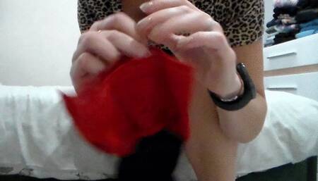 I'm wearing sexy stockings