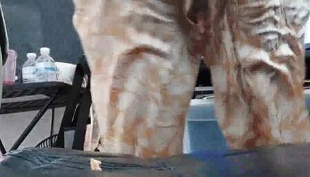 Avi Giantess Milf Gassy Tiny Ass Slave Farting on him and shoving him up her Big Ass then smelling him Butt Crush Smother