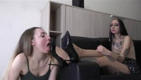 Neta - sweaty shoes and stockings Full HD