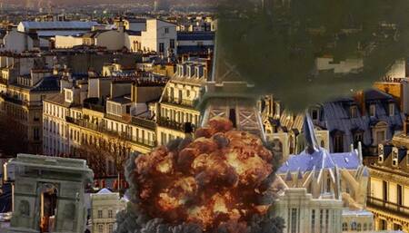 Giantess Visits Paris 1080 smaller