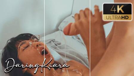 Big Facial After Solo Sex With Dildo