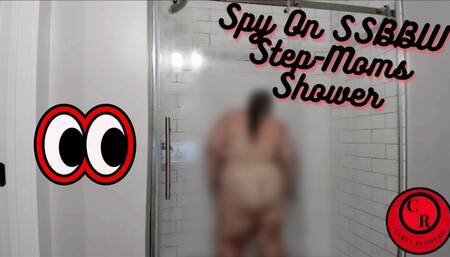 Spy On SSBBW Step-Moms Shower - CurvyRedhead