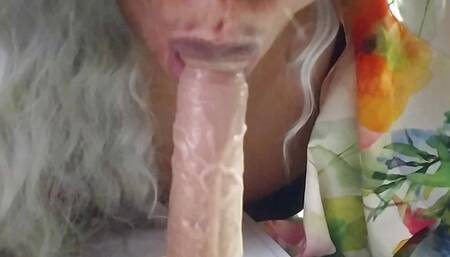Horny Wife Perfecting a Good Blowjob to Please Her Lovers 1