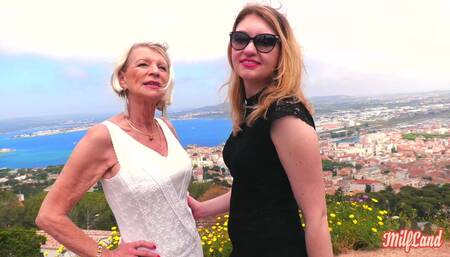 Eva, a 70-year-old GILF, Is Having Sex with Lyna, Aged 27