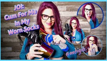JOI: CUM FOR ME IN MY WORN SOCKS