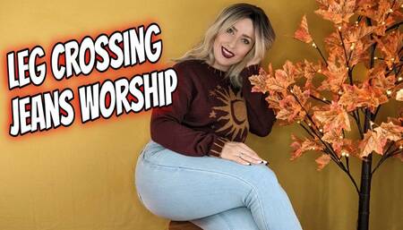 Leg Crossing Jeans Worship
