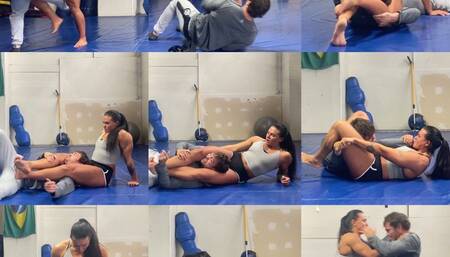 Gym Creep goes to SLEEP - Headscissoring Beatdown - Mixed Wrestling