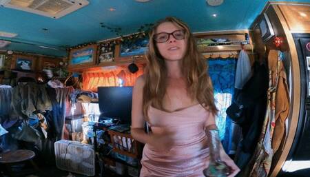 Unaware giantess crushes party