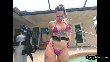 Aquaphilias- Leia- Double Hose SCUBA Orgasms