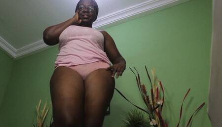 Giantess teases tiny my with big ass and grinds his little body