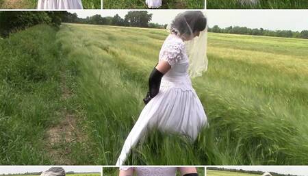 Bride in the field