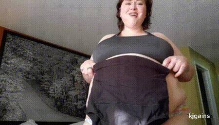 Hardest Most Outgrown Try on Yet Fatty vs SpanxMP4 HD)